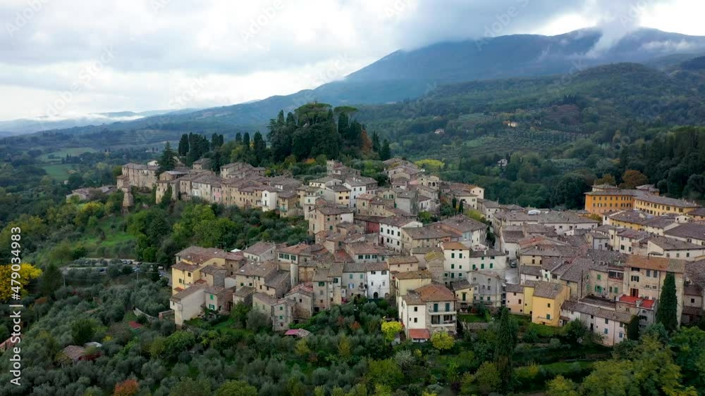 Cetona, Travel in Tuscany, Italy. Magnificent view of the ancient hilltop village of Cetona, Siena, Italy. Cetona, Travel in Tuscany, Italy. Magnificent view of the ancient hilltop village of Cetona, Siena, Italy.