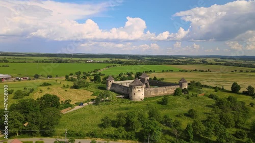 A view of Bzovik fortress in Bzovik village in Slovakia photo