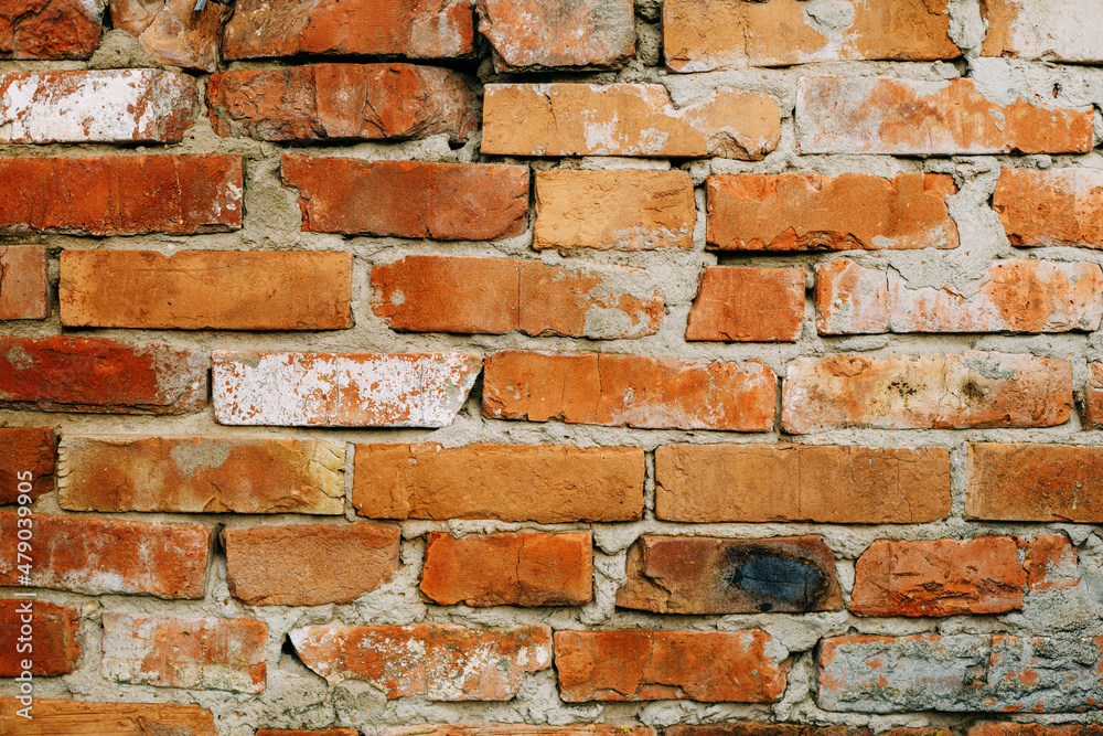 Fototapeta premium Brick wall texture. Template for design.