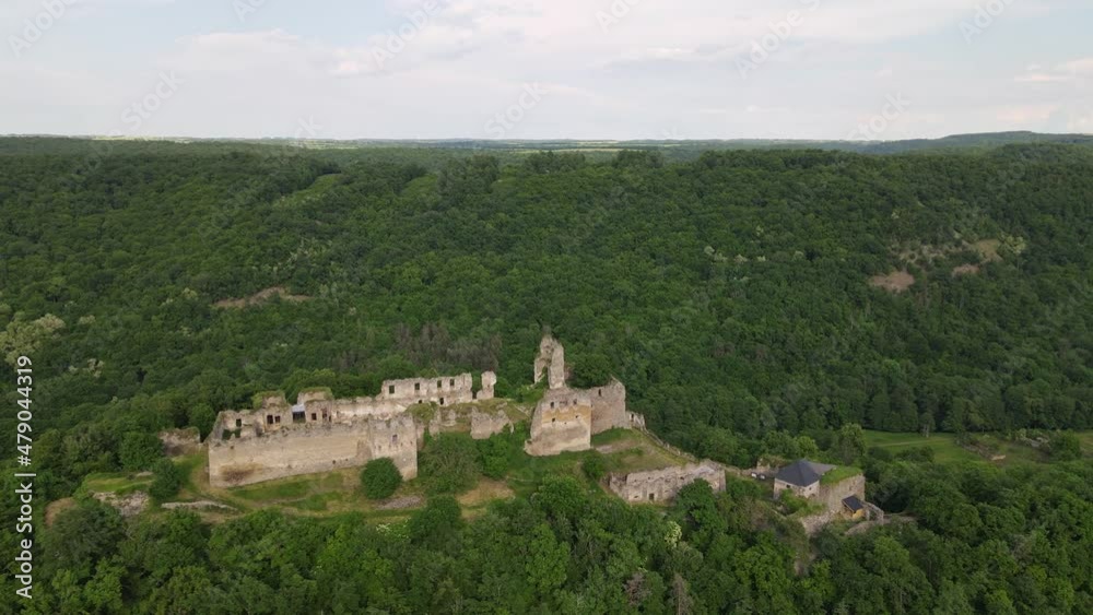 Aerial view of Cabrad Castle near the village of Cabradsky Vrbovok, Slovakia Aerial view of Cabrad Castle near the village of Cabradsky Vrbovok, Slovakia
