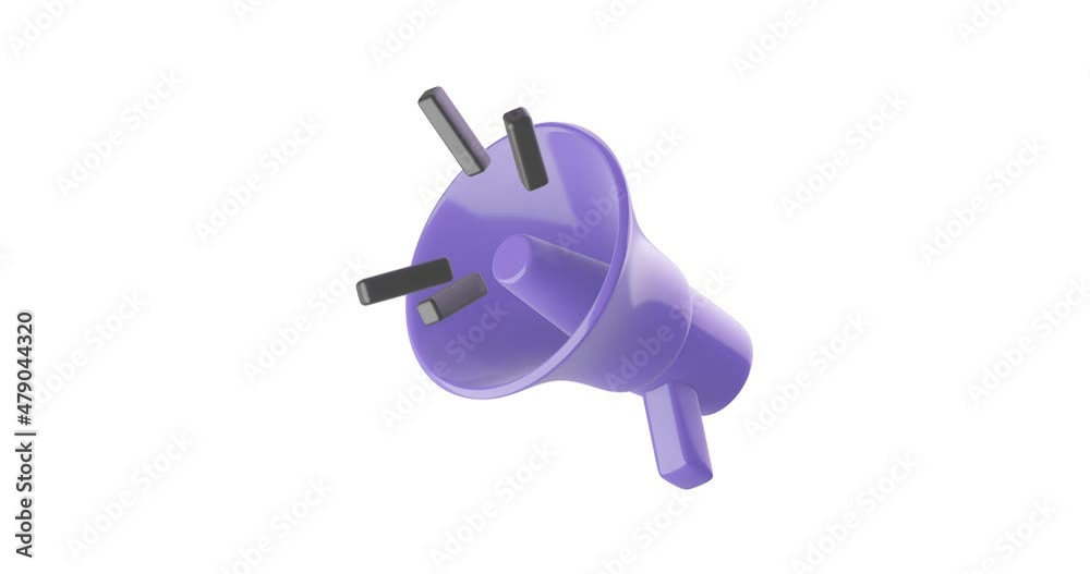 3d megaphone isolated on white background. 3d megaphone isolated on white background.