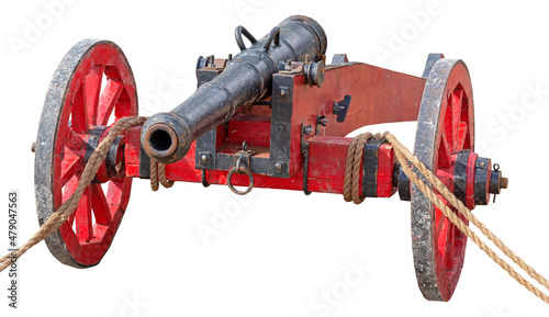 Billede på lærred Old medieval artillery cannon