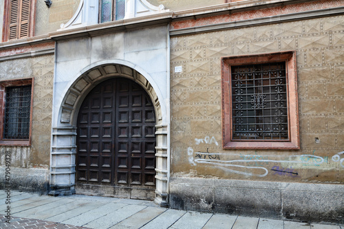 Il centro della citt   di Como in Lombardia  Italia.