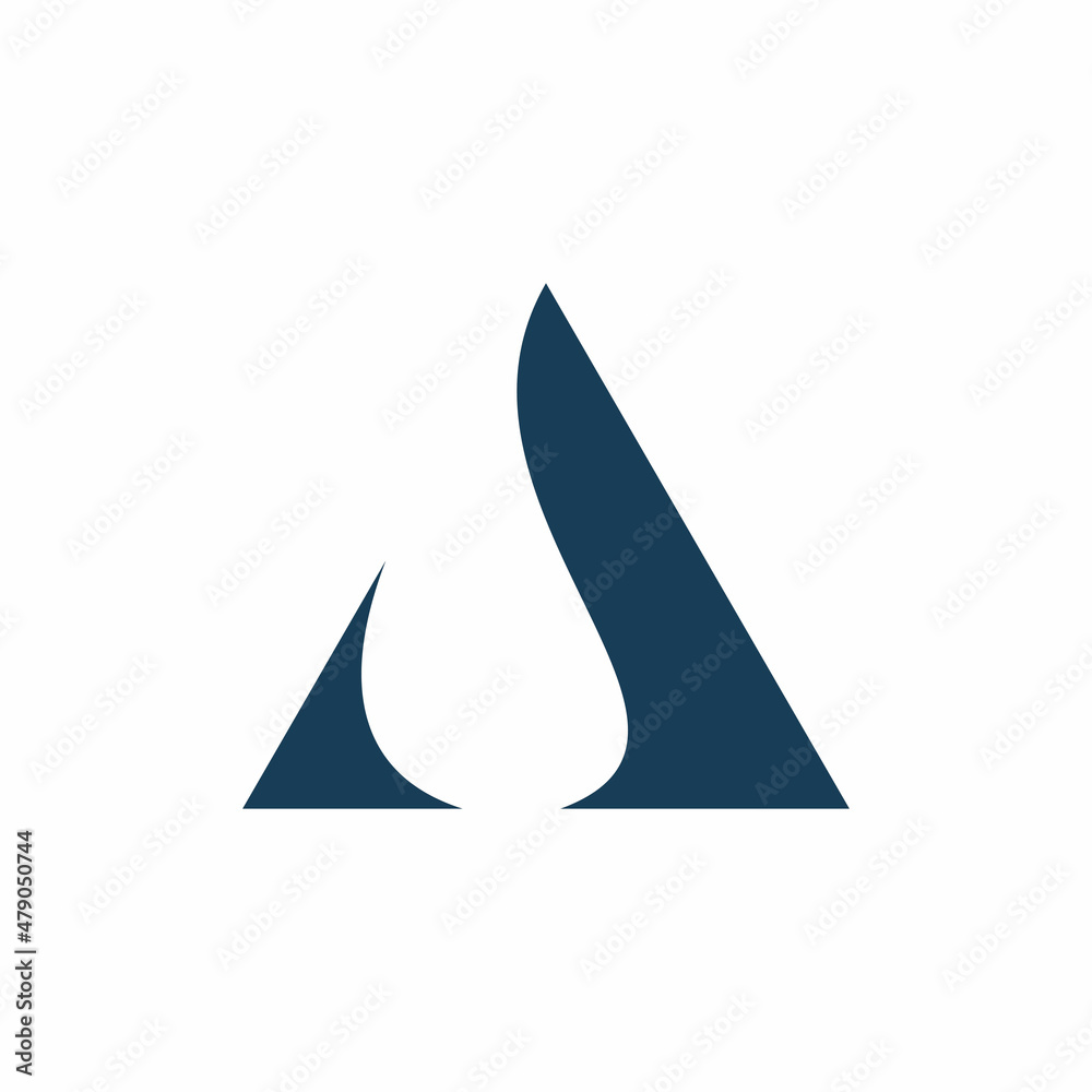 initial a letter fluid drop logo design initial a letter fluid drop logo design