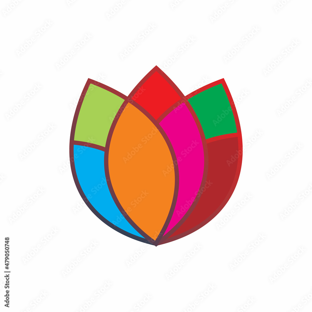 unique decorative flower pattern logo design unique decorative flower pattern logo design