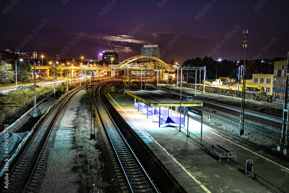 Fototapeta premium Letnia noc w Gdańsku