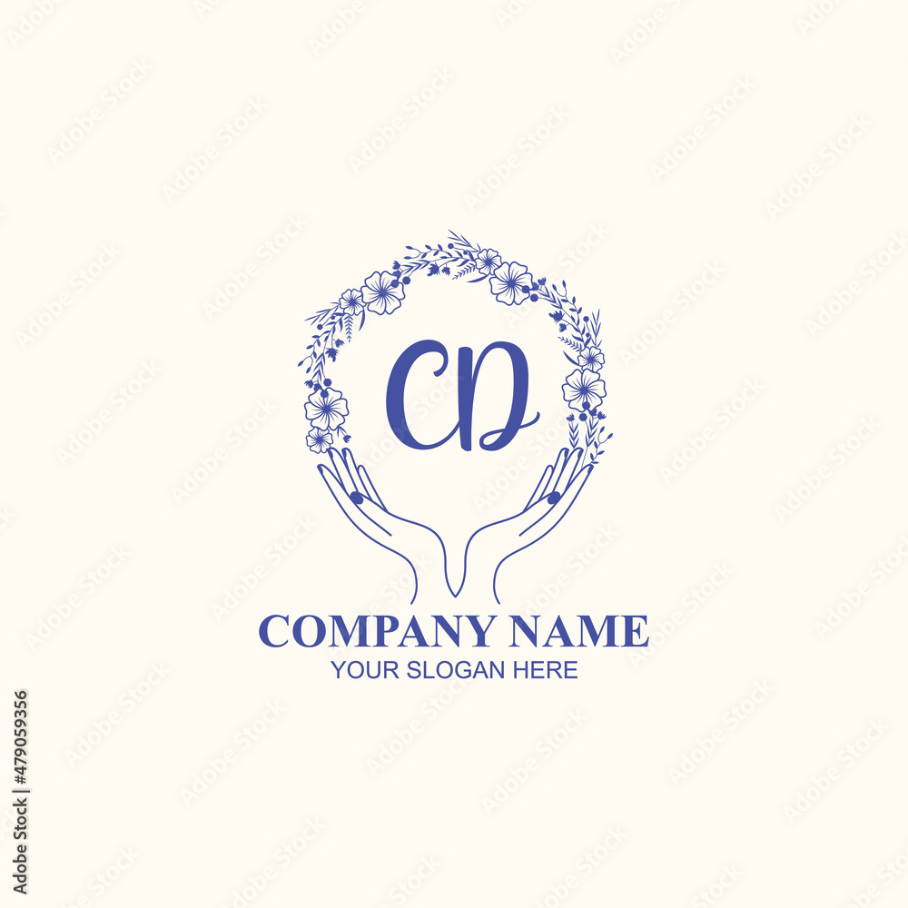 CD initial hand drawn wedding monogram logos CD initial hand drawn wedding monogram logos