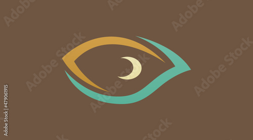 An Eye Logo Design Concept Vector