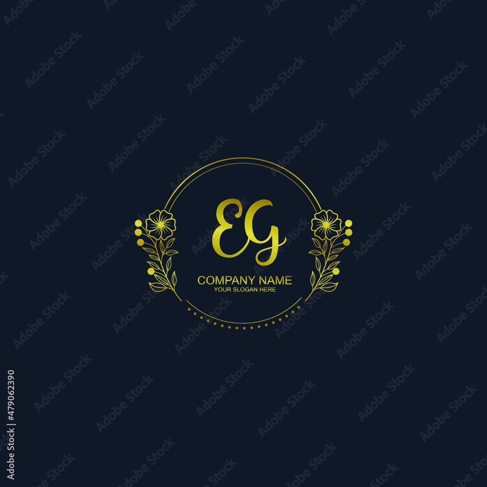 EG initial hand drawn wedding monogram logos EG initial hand drawn wedding monogram logos