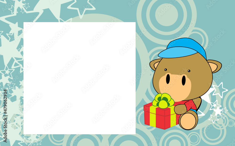 cute baby camel character kawaii cartoon picture frame illustration in vector format cute baby camel character kawaii cartoon picture frame illustration in vector format
