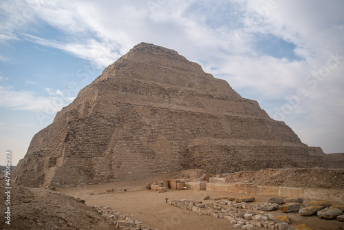 Step pyramid of Djoser in Saqqara  an archeological remain in the Saqqara necropolis  Egypt