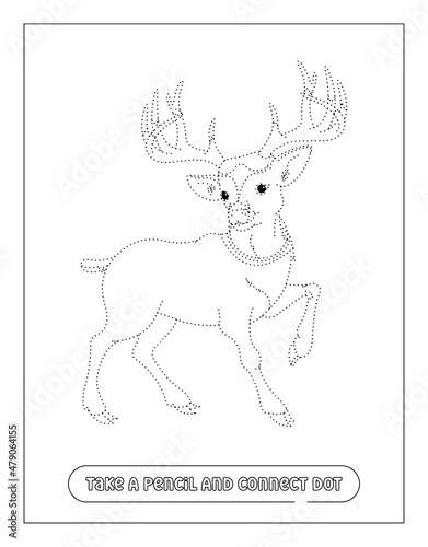 Reindeer Christmas coloring Pages for kid