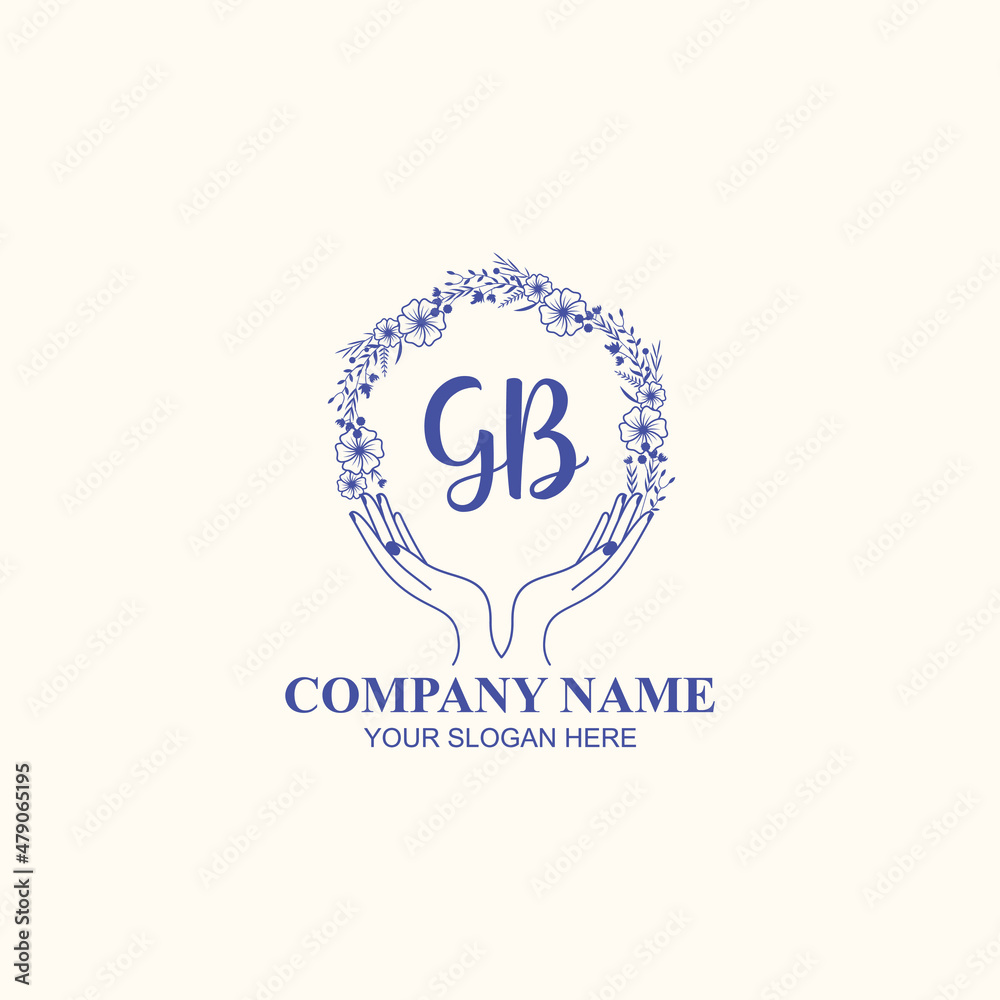 GB initial hand drawn wedding monogram logos GB initial hand drawn wedding monogram logos