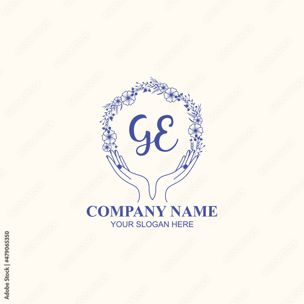 GE initial hand drawn wedding monogram logos GE initial hand drawn wedding monogram logos