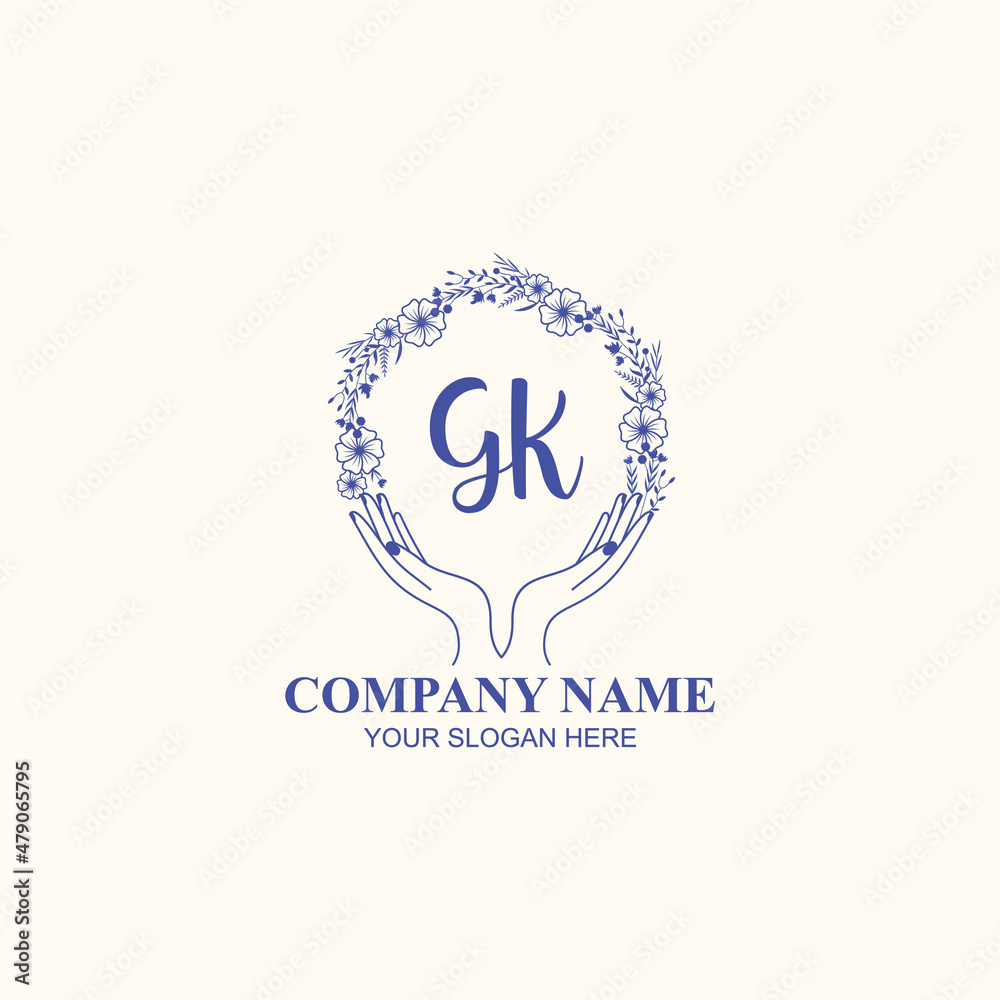 GK initial hand drawn wedding monogram logos GK initial hand drawn wedding monogram logos