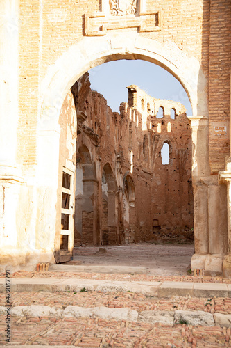 Ruins of the town of Belchite  Zaragoza. Spain
