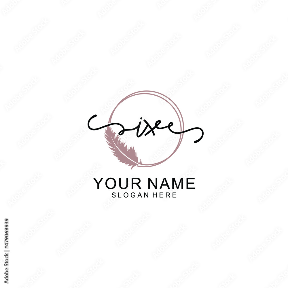 Initial IX beauty monogram and elegant logo design handwriting logo of initial signature Initial IX beauty monogram and elegant logo design handwriting logo of initial signature