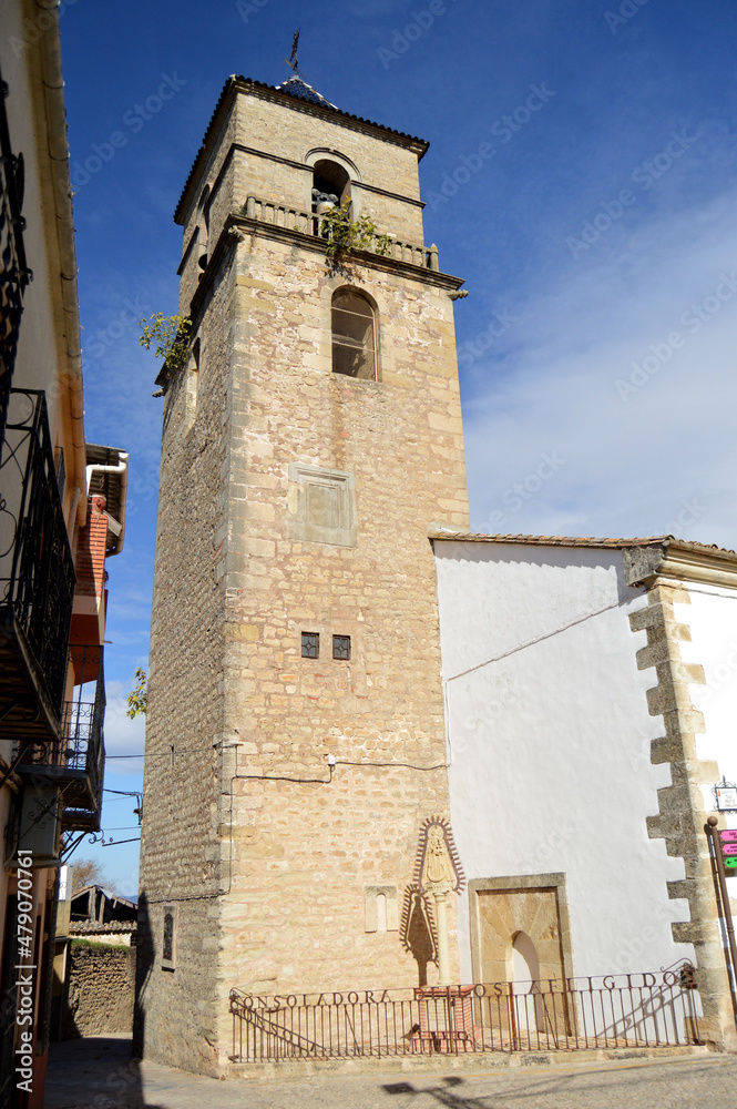 Iglesia de la Encarnación en Castellar, provincia de Jaén, España. Iglesia Parroquial de Nuestra Señora de la Encarnación.