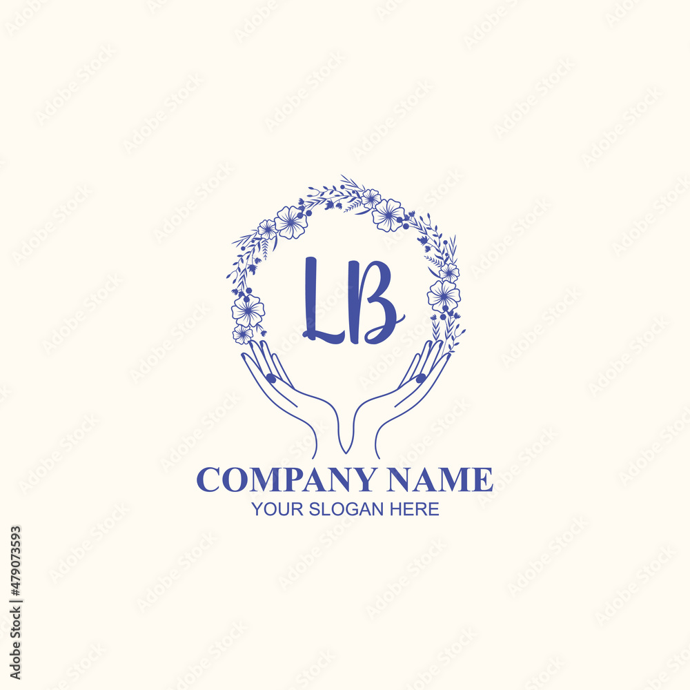 LB initial hand drawn wedding monogram logos LB initial hand drawn wedding monogram logos