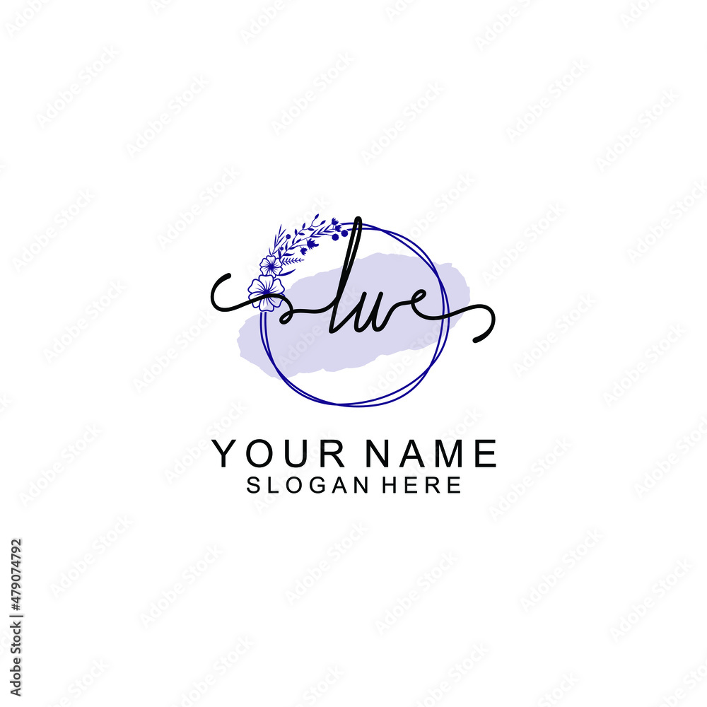 Initial LU beauty monogram and elegant logo design handwriting logo of initial signature Initial LU beauty monogram and elegant logo design handwriting logo of initial signature