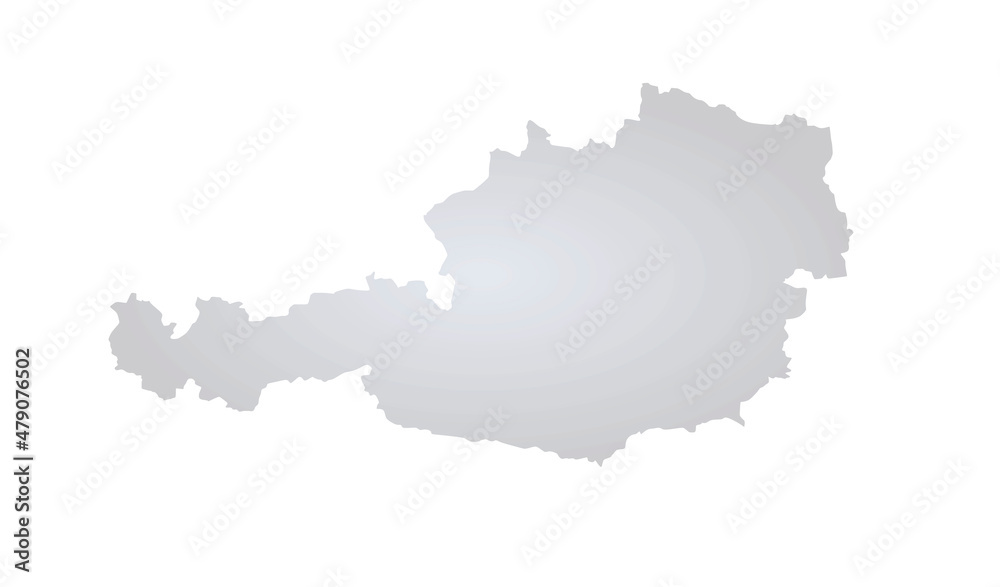 Austria grey map. vector illustration 
