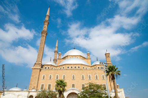 Exterior view of Alabaster Mosque, Islamic Quarter, Cairo, Egypt