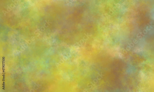 Abstract summer translucent watercolor background in green, red, blue and yellow tones. Copy space, horizontal banner.