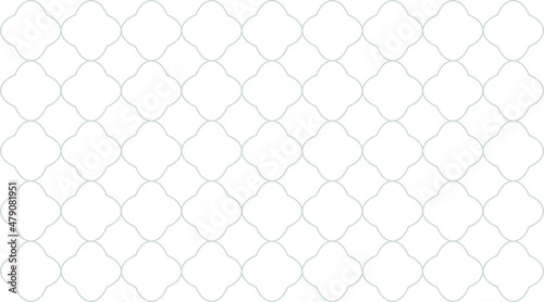 Vector horizontal background of abstract shape drawn in grey with white background and shapes filled in white. Modern, seamless, neutral, minimalistic design background.