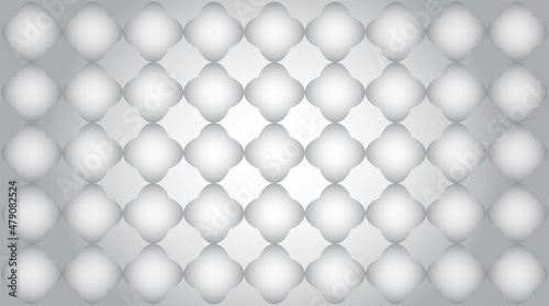 Abstract vector background of grey and white gradient four sided shapes on grey gradient background.  Geometric, trendy, modern design. Copy space.