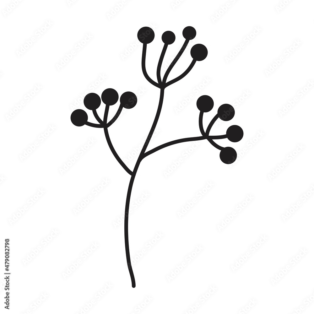 Hand drawn floral plant leaves art elements set for invitation, greeting card, poster, web, print and frames in a glyph illustration Hand drawn floral plant leaves art elements set for invitation, greeting card, poster, web, print and frames in a glyph illustration