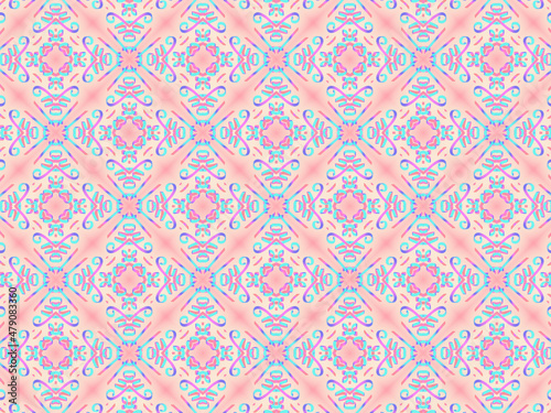 Exquisite and delicate pink lacy patterns for fabric, packaging, wrapping paper and stationery. Repeating fashion print on a blush nude background.