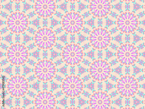 Exquisite and delicate pink lacy patterns for fabric, packaging, wrapping paper and stationery. Repeating fashion print on a blush nude background.