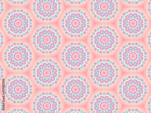Exquisite and delicate pink lacy patterns for fabric, packaging, wrapping paper and stationery. Repeating fashion print on a blush nude background.