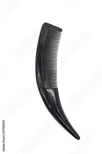 Isolated photos of a Buffalo Horn hair comb