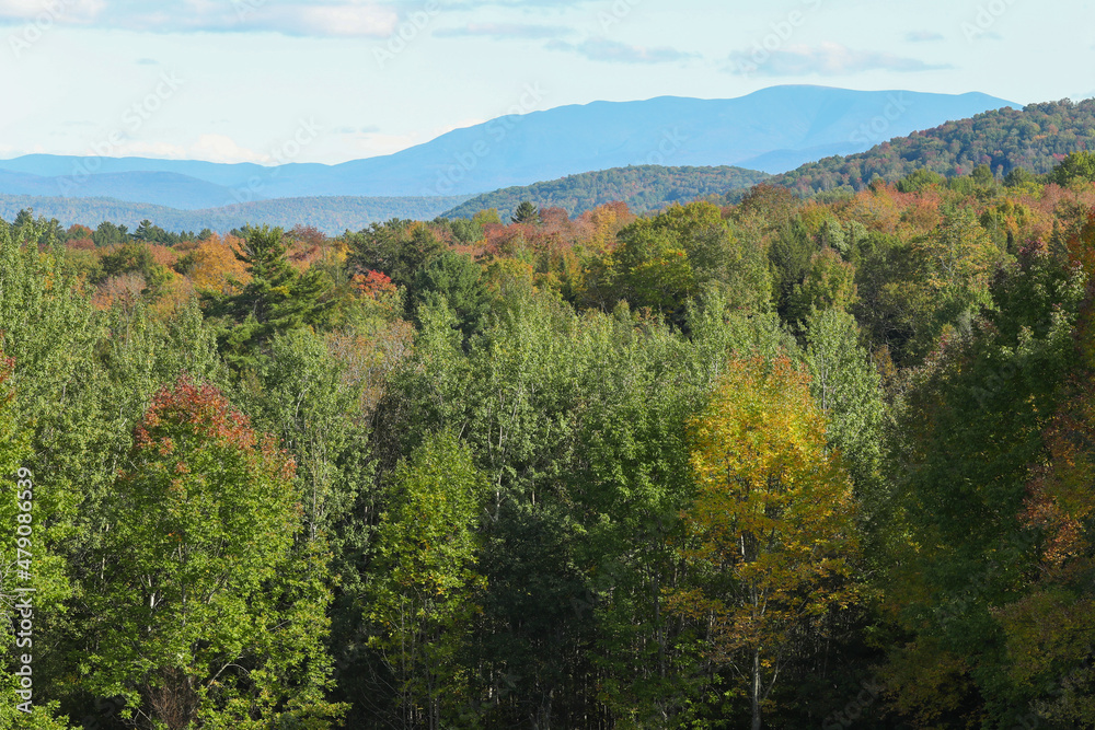 The Green Mountains of Vermont, from Peacham, VT.