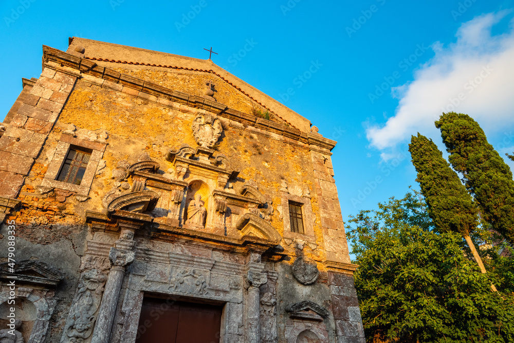 Church in San Marco D'Alunzio, Nebrodi Park, Sicily, Italy