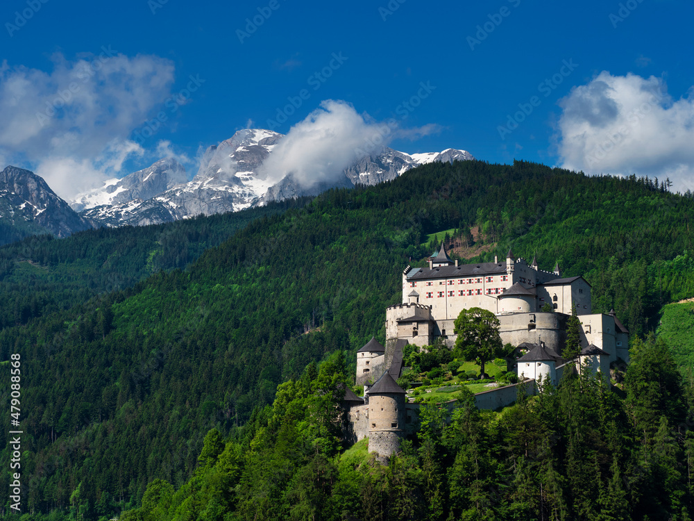 Hohenwerfen castle near Salzburg in Austria