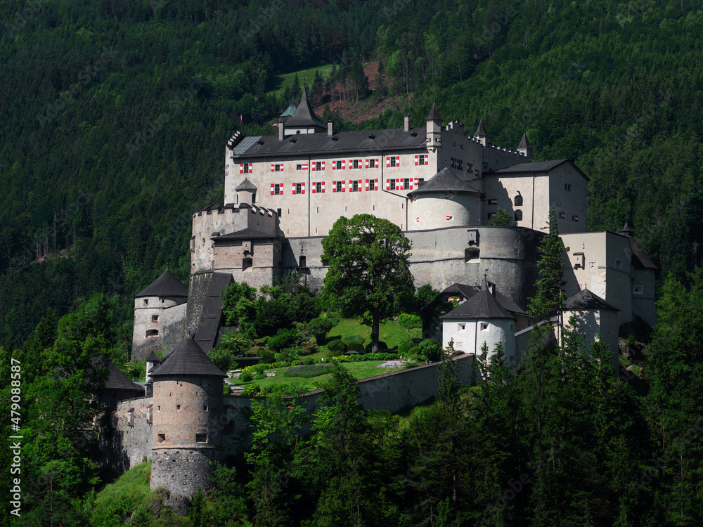 Hohenwerfen castle near Salzburg in Austria