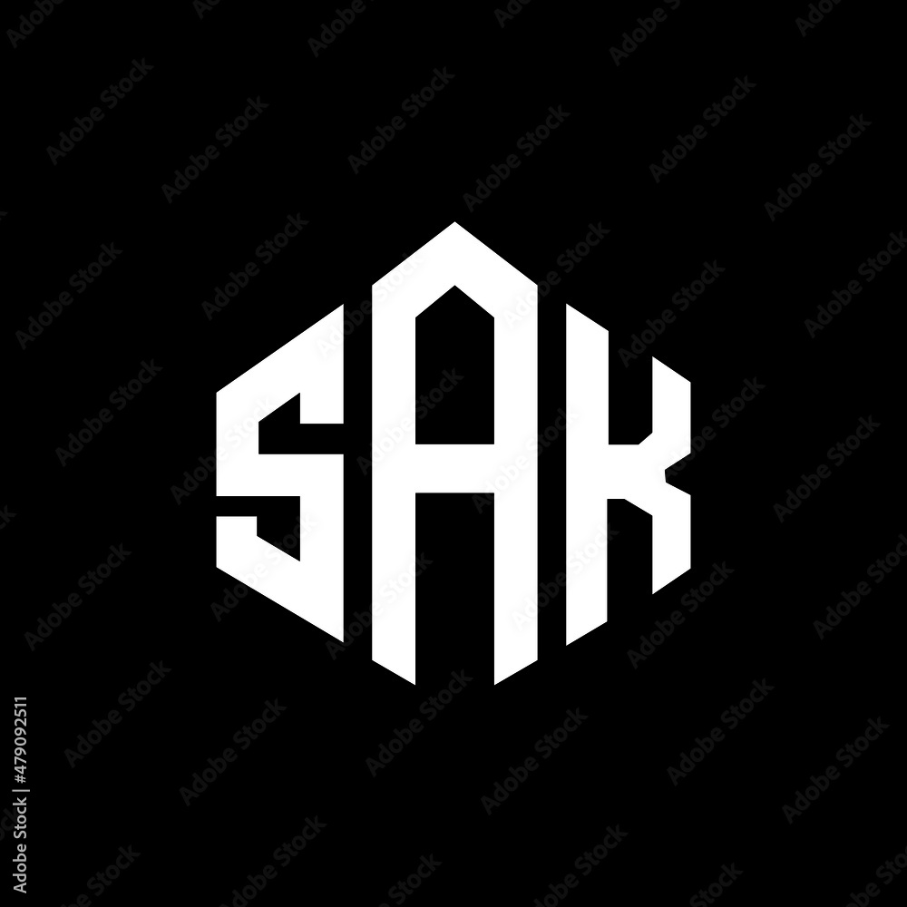 SAK letter logo design with polygon shape. SAK polygon and cube shape logo design. SAK hexagon vector logo template white and black colors. SAK monogram, business and real estate logo. SAK letter logo design with polygon shape. SAK polygon and cube shape logo design. SAK hexagon vector logo template white and black colors. SAK monogram, business and real estate logo.