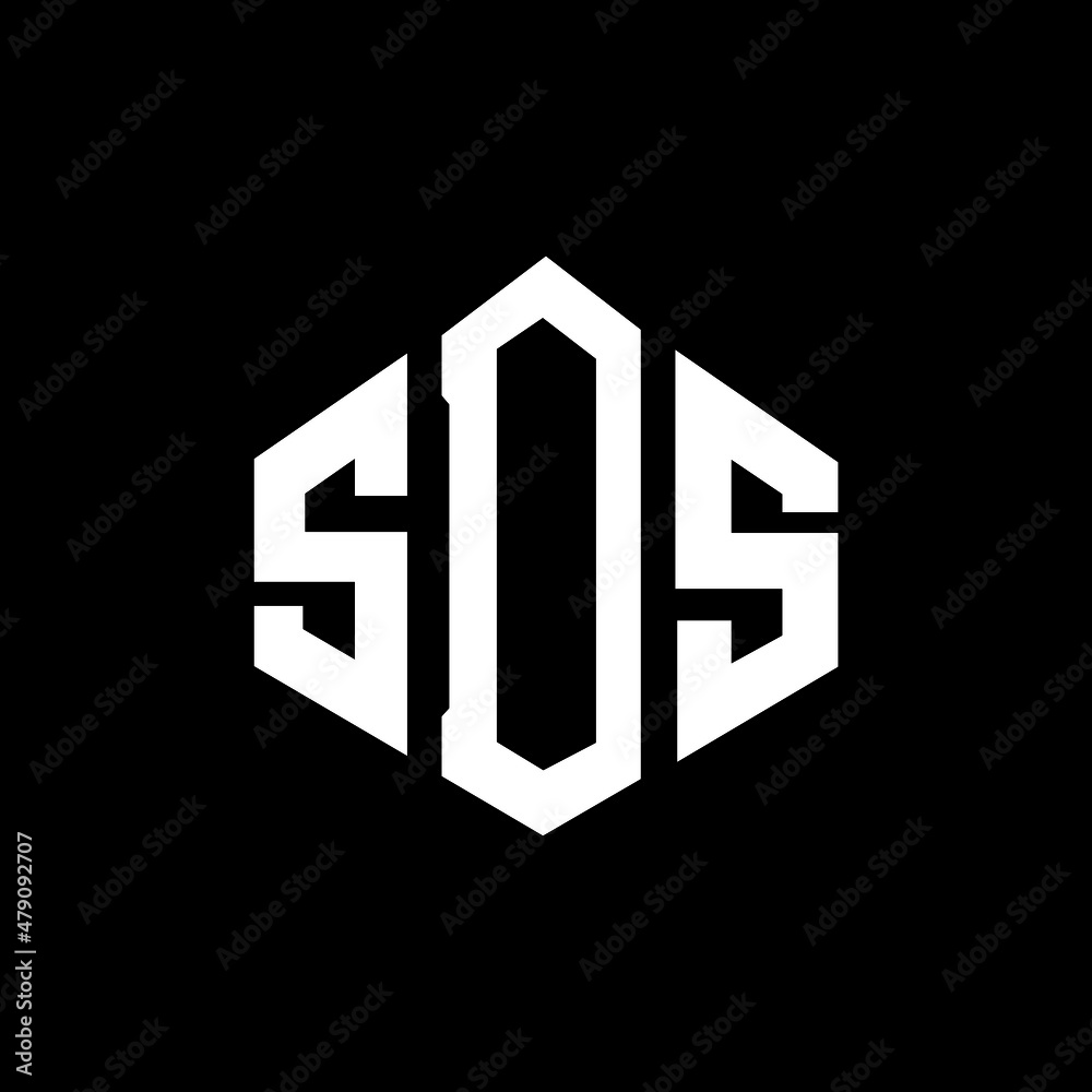 SDS letter logo design with polygon shape. SDS polygon and cube shape logo design. SDS hexagon vector logo template white and black colors. SDS monogram, business and real estate logo.