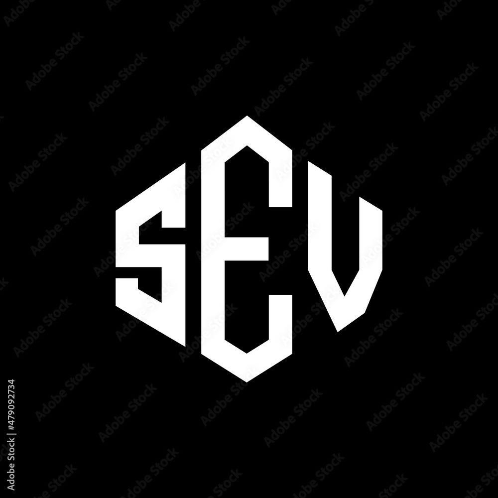 SEV letter logo design with polygon shape. SEV polygon and cube shape logo design. SEV hexagon vector logo template white and black colors. SEV monogram, business and real estate logo. SEV letter logo design with polygon shape. SEV polygon and cube shape logo design. SEV hexagon vector logo template white and black colors. SEV monogram, business and real estate logo.