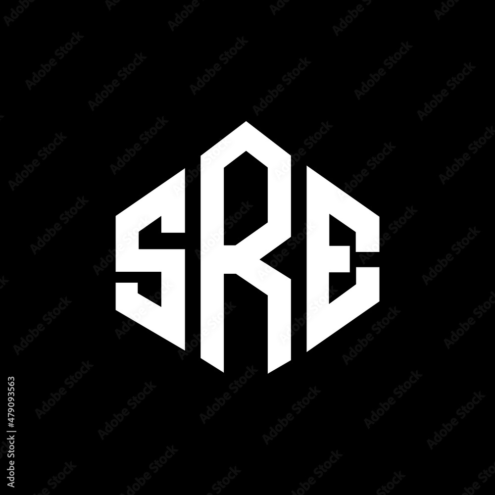 SRE letter logo design with polygon shape. SRE polygon and cube shape logo design. SRE hexagon vector logo template white and black colors. SRE monogram, business and real estate logo. SRE letter logo design with polygon shape. SRE polygon and cube shape logo design. SRE hexagon vector logo template white and black colors. SRE monogram, business and real estate logo.