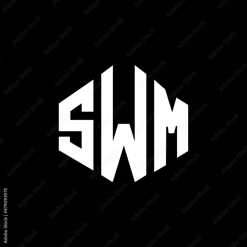 SWM letter logo design with polygon shape. SWM polygon and cube shape logo design. SWM hexagon vector logo template white and black colors. SWM monogram, business and real estate logo. SWM letter logo design with polygon shape. SWM polygon and cube shape logo design. SWM hexagon vector logo template white and black colors. SWM monogram, business and real estate logo.
