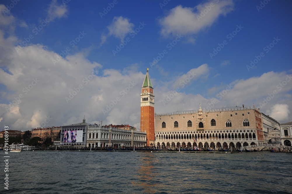 City view of the grand canal, Venice, Italy. 