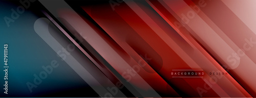 Foto Abstract background - lines composition created with lights and shadows