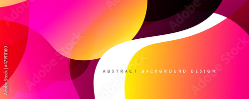 Trendy simple fluid color gradient abstract background with dynamic wave line effect. Vector Illustration For Wallpaper, Banner, Background, Card, Book Illustration, landing page