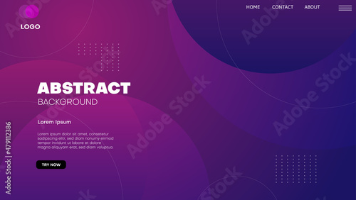 abstract purple geometric background.landing page design template.vector illustration