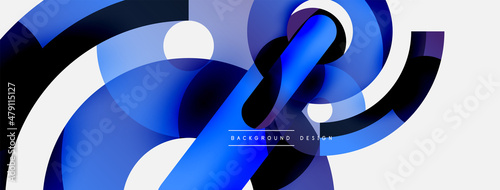 Circle abstract background. Vector illustration for wallpaper banner background card or landing page