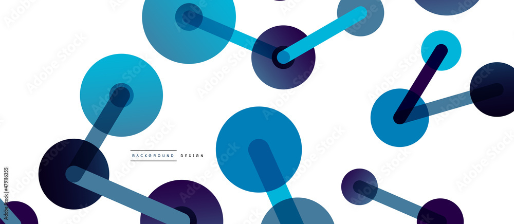 Network concept abstract background. Dots connection. Big data idea. Business template for wallpaper, banner, background or landing