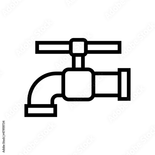 tap water simple line icon vector outline